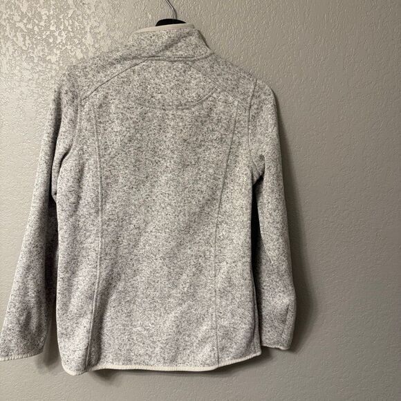 L.L. Bean Grey Sweater Fleece Full-Zip Jacket Women’s Medium - Picture 5 of 5
